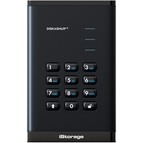 Istorage 512GB diskAshur3 SSD portátil USB 3.2 Gen 1 cifrado negro
