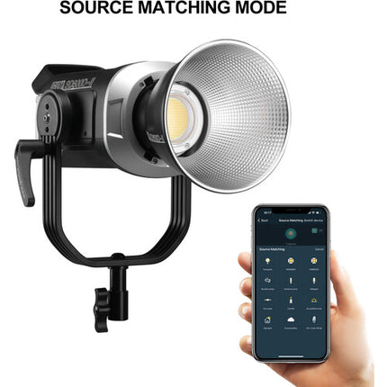 GVM SD600D Monoluz LED Bicolor 130000 Lux 2700-7500K con Reflector y Bolsa