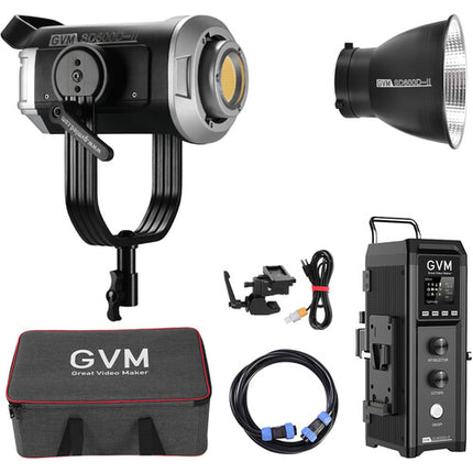 GVM SD600D Monoluz LED Bicolor 130000 Lux 2700-7500K con Reflector y Bolsa