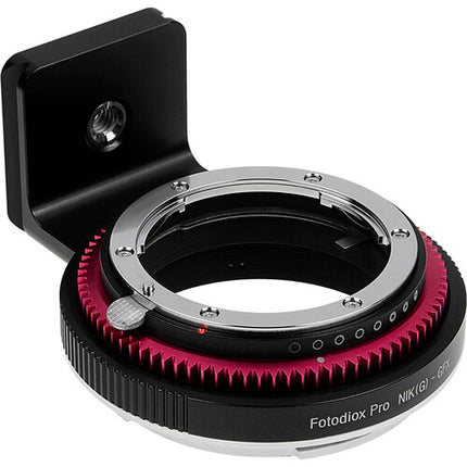 Adaptador de Montura FotodioX Nikon F a FUJIFILM G con Anillo de Apertura y Construcción Metálica