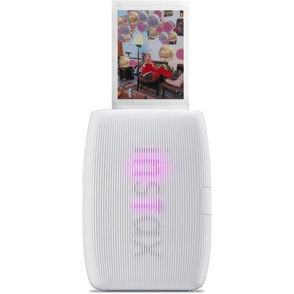 FUJIFILM instax mini Link 3 Impresora portátil 2x3" con Bluetooth 5.1 y película color y monocromática Clay White