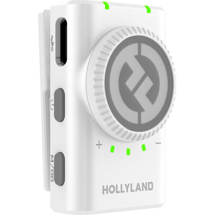 Hollyland LARK M2 DUO Sistema de Micrófono Inalámbrico 2 Personas 48 kHz 24-Bit 1000 pies Alcance