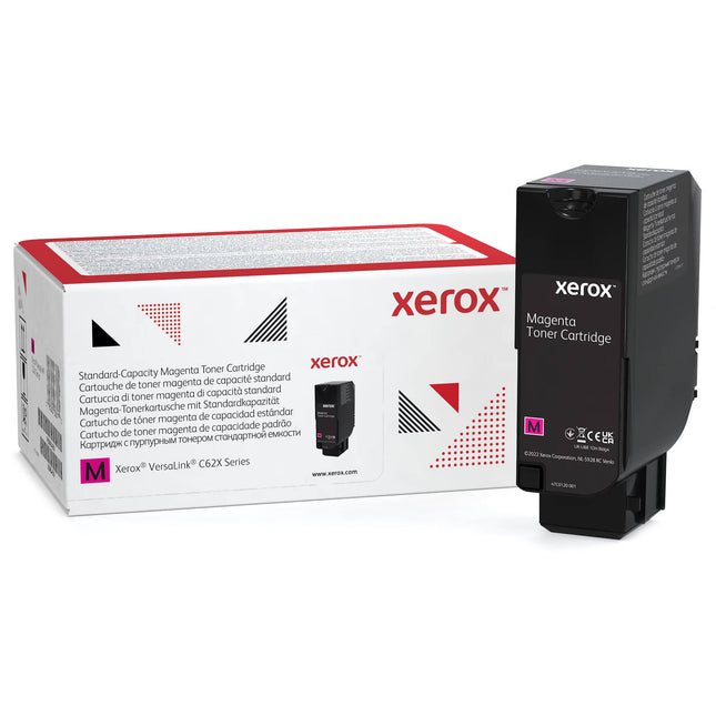Xerox Cartucho de Tóner Magenta Capacidad Estándar 6000 Páginas para VersaLink C625 Uso y Retorno