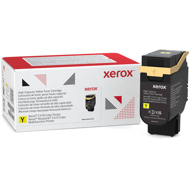 Cartucho de tóner amarillo alta capacidad Xerox para impresora C410 C415 7000 páginas