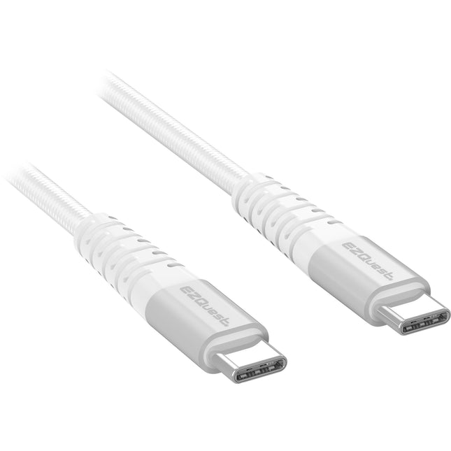 EZQuest DuraGuard Cable USB-C 2.0 6.6 pies 100W Nylon Trenzado