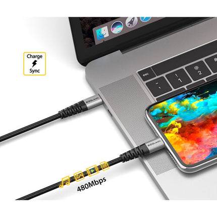 EZQuest DuraGuard Cable USB-C 2.0 6.6 pies 100W Nylon Trenzado