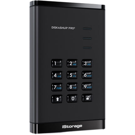 Istorage 4TB diskAshur PRO3 Disco Duro Portátil Encriptado USB 3.2 Gen1 con Teclado Retroiluminado y Resistencia IP56