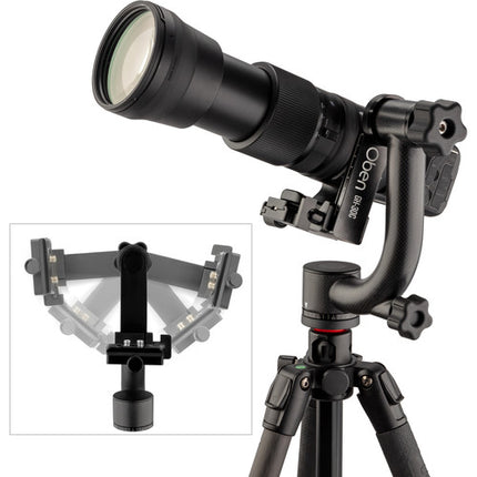 Oben GH-30C Cabezal Gimbal Fibra Carbono Capacidad 20kg Altura 24cm