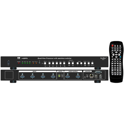 GeoBox S902 Procesador de Video 4 HDMI 2 Salidas 4K 16 Transiciones