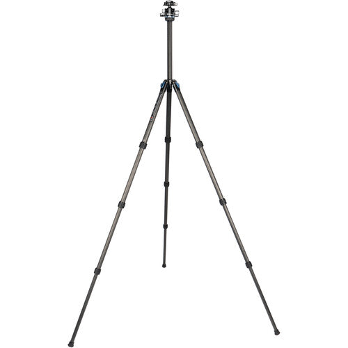 Sirui ST-124 trípode de fibra de carbono con cabezal bola KS-30 26.5 lb 65.7 pulgadas altura máxima