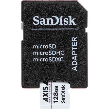 Axis Communications 128GB microSDXC para vigilancia UHS-I 100MB/s con adaptador SD