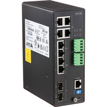 Axis Communications D8208-R Switch Industrial Exterior 8 Puertos Multi-Gig PoE 4 480W DIN Rail