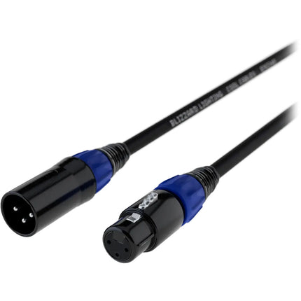 Blizzard Cable DMX XLR 3 pines 15 pies 120 Ohm Doble Blindaje