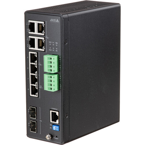 Axis Communications D8208-R Switch Industrial Exterior 8 Puertos Multi-Gig PoE 4 480W DIN Rail