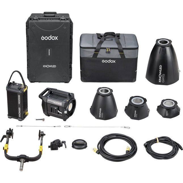 Godox KNOWLED MG1200Bi Monolight LED Bicolor 78 800 Lux con 4 Reflectores y Estuche rígido