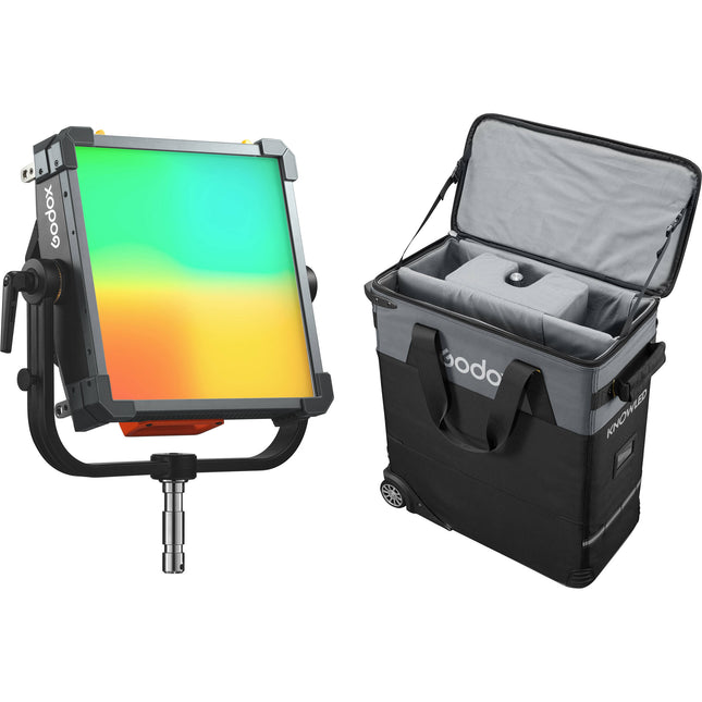 Godox KNOWLED P300R Panel LED RGB Luz 14 580 Lux 22 2x19 6" con Softbox y Bolsa