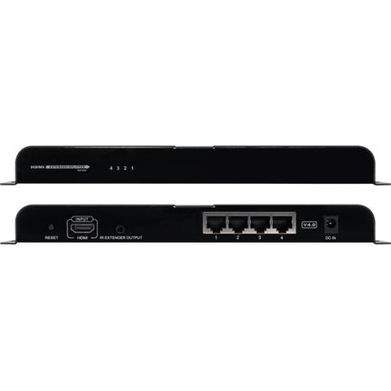Ocean Matrix Extensor y Divisor HDMI 1x4 HDBaseT 1080p 394 pies incluye cables IR y fuentes de poder