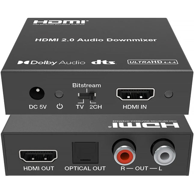 DVDO 4K HDMI 2.0b Extractor de Audio 4K60 HDR 10-Bit HDCP 2.2