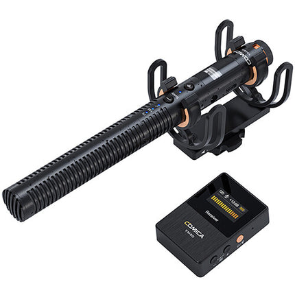 Comica Audio VM30 Micrófono Shotgun Inalámbrico 2.4 GHz 100 m Alcance