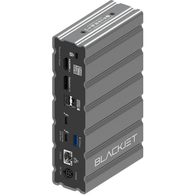 BLACKJET 17-en-1 RX-4 Raiden Estación de Acoplamiento Thunderbolt 4 con 2.5 GbE LAN y HDMI en Gris Espacial