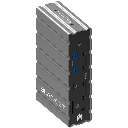 BLACKJET 17-en-1 RX-4 Raiden Estación de Acoplamiento Thunderbolt 4 con 2.5 GbE LAN y HDMI en Gris Espacial