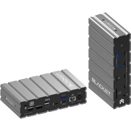 BLACKJET 17-en-1 RX-4 Raiden Estación de Acoplamiento Thunderbolt 4 con 2.5 GbE LAN y HDMI en Gris Espacial