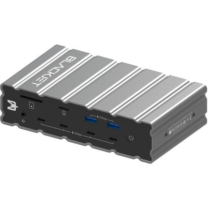 BLACKJET 17-en-1 RX-4 Raiden Estación de Acoplamiento Thunderbolt 4 con 2.5 GbE LAN y HDMI en Gris Espacial
