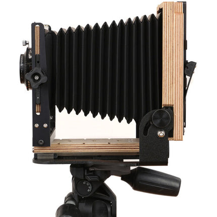 Intrepid Camera 4 x 5 Cámara de Vista Negra Extensión 11.8 Pulgadas Control de Enfoque Linear