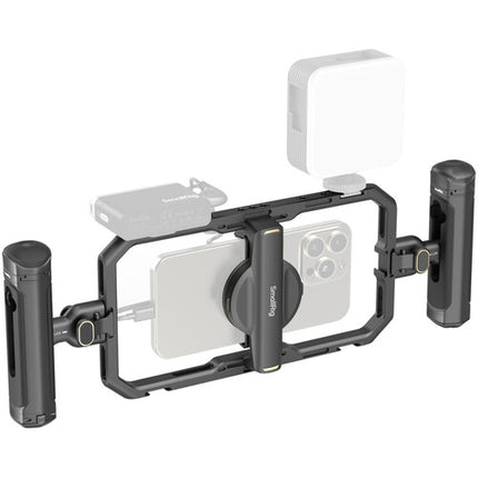 SmallRig Kit de Video para Smartphones Quick Basic Edición con Jaula Universal y Hub USB-C 4 en 1 compatible con filtros magnéticos de 67mm