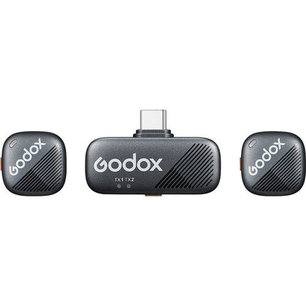 Godox Cube-S Sistema de Micrófono Inalámbrico Dual USB-C 10 Horas Batería