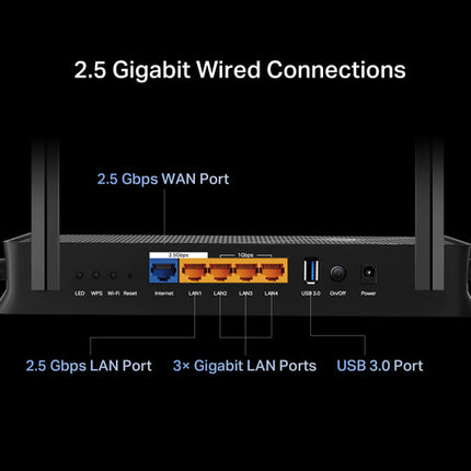 TP-Link Archer BE230 BE3600 Router Inalámbrico Dual-Banda Wi-Fi 7 3570 Mb/s 2.5G Ethernet