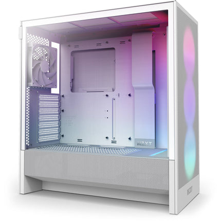 NZXT H5 Flow RGB Caja Mid-Tower Negra Soporte ATX E-ATX 360mm Radiador