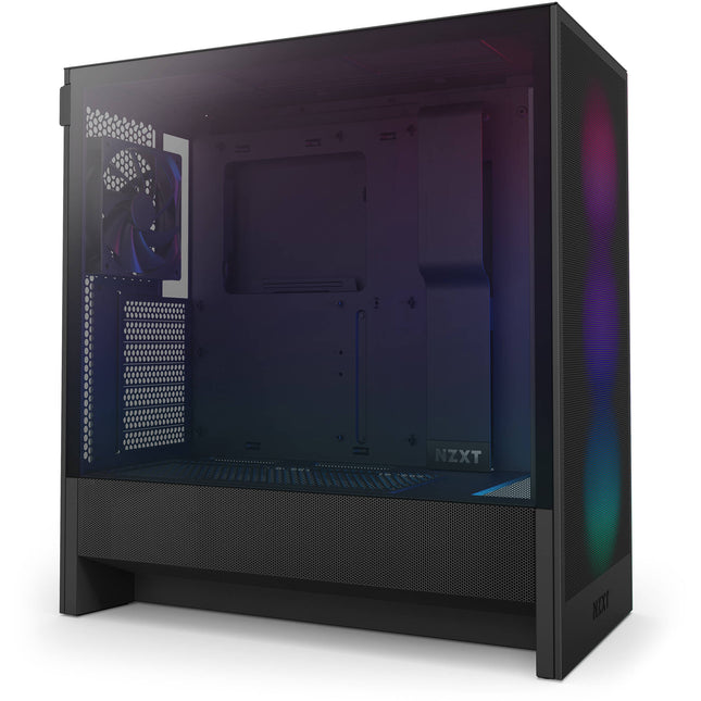 NZXT H5 Flow RGB Caja Mid-Tower Blanca Soporta ATX E-ATX 360mm Radiador