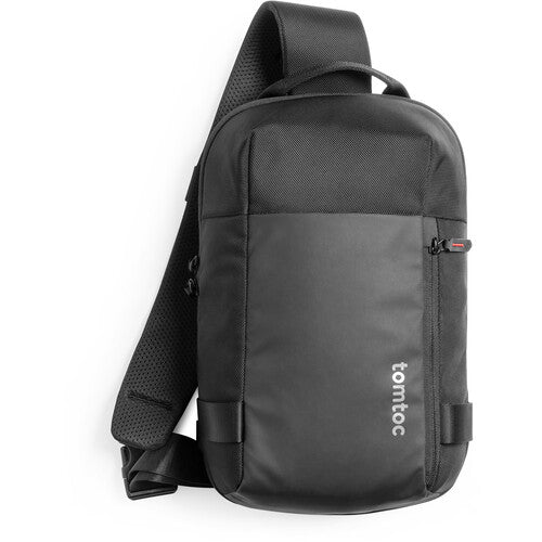tomtoc Navigator-T24 Bolsa Sling Negra 5L para iPad Pro 11" con Cierres YKK y Resistente al Agua