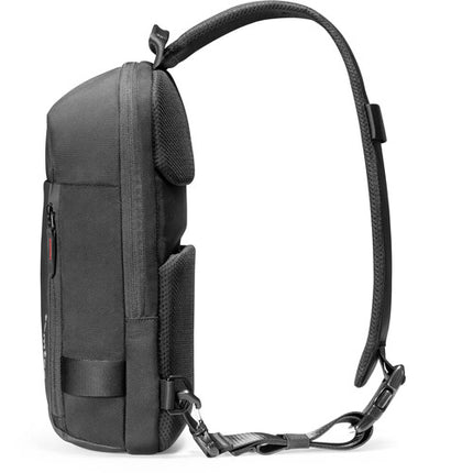 tomtoc Navigator-T24 Bolsa Sling Negra 5L para iPad Pro 11" con Cierres YKK y Resistente al Agua