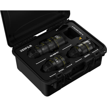 DZOFilm Y24 Kit de lentes cine Catta Ace 35-80mm T2.9 VESPID 16mm T2.8 25mm T2.1 PL ARRI