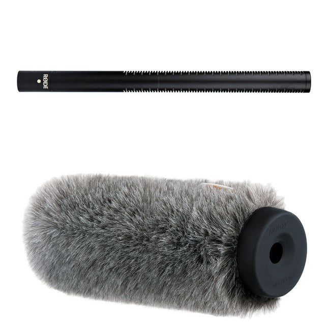 RODE NTG3B Micrófono de Escopeta Resistente a la Humedad con Paraviento Auray 7" Negro