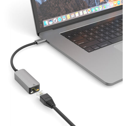 EZQuest Adaptador USB-C a Ethernet 2.5 Gigabit Metal LED Plug and Play