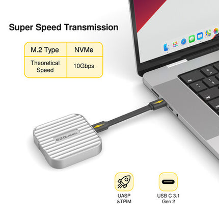 EZQuest Magnetic USB-C M.2 NVMe SSD 2230 PCIe 10 Gb/s con Cable USB-C