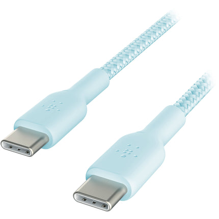 Belkin BoostCharge cable USB-C trenzado 60W azul 1 m resistente