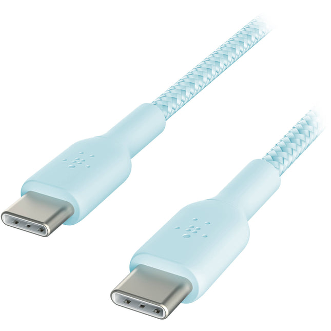 Belkin BoostCharge cable USB-C trenzado 60W azul 1 m resistente