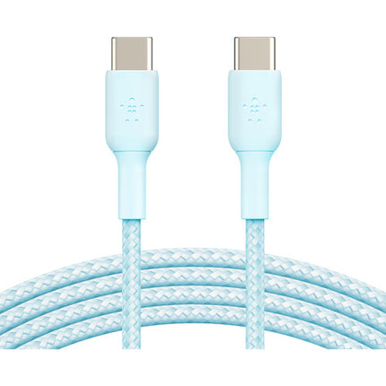 Belkin BoostCharge cable USB-C trenzado 60W azul 1 m resistente