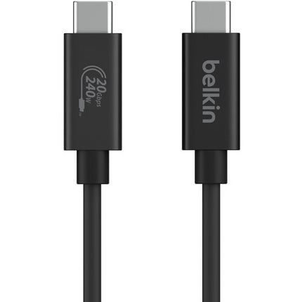 Belkin Connect Cable USB-C 4 pies 240W 20Gb/s Certificado USB-IF