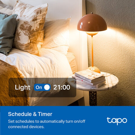 TP-Link Tapo P306 Extensor de Enchufes Inteligente Wi-Fi 9 en 1 con 3 USB y Luz Nocturna