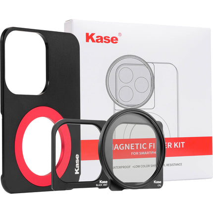 Kase Kit de Filtros Magnéticos para iPhone 15 Pro Max CPL y Black Mist 1/4
