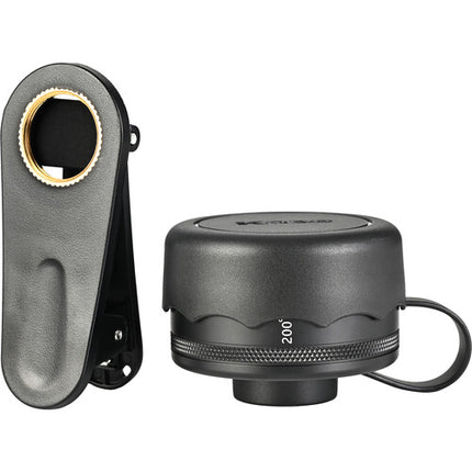 Kase 8mm Fisheye para iPhone con Montura M17 200° Multicapa y Clip