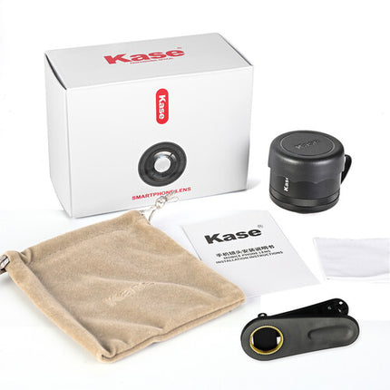 Kase 8mm Fisheye para iPhone con Montura M17 200° Multicapa y Clip