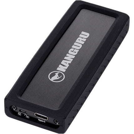 Kanguru 1TB UltraLock SSD externo NVMe USB-C 3.2 Gen 2 675MB/s con funda de goma y cables