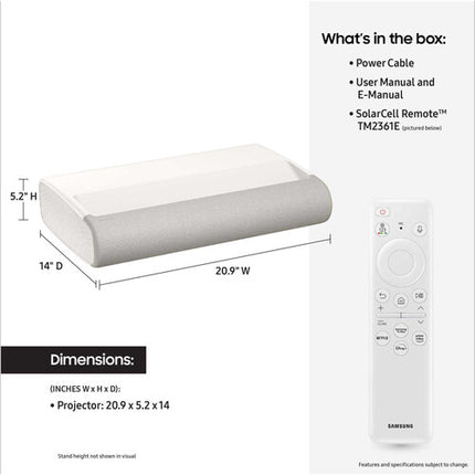 Samsung The Premiere LPU7D Proyector Láser Ultra Corto 2500 Lúmenes UHD 4K