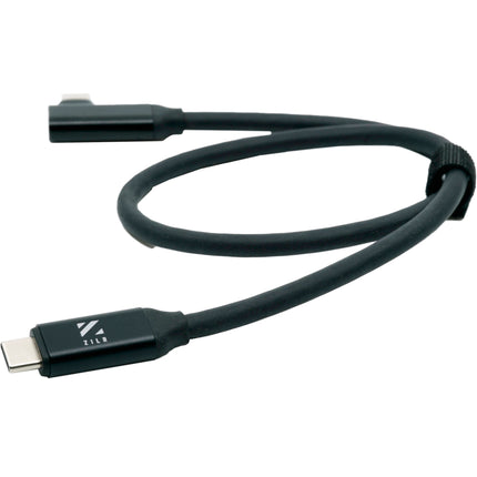 ZILR Cable USB-C a USB-C Ángulo Recto 1.6 pies Conectores Macho